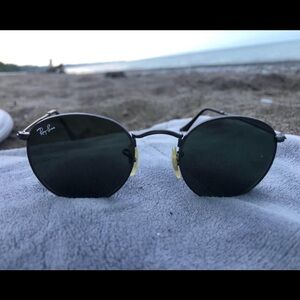 Ray-Ban Rob Round Metal Sunglasses - Black